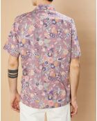 Chemise Slim Slam reverse floral