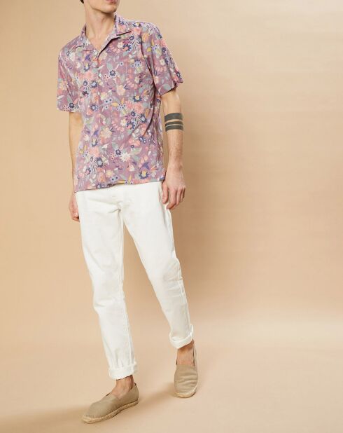 Chemise Slim Slam reverse floral