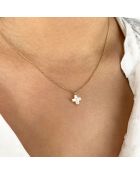 Collier Croix en Laiton doré