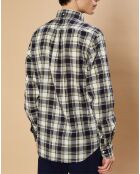 Chemise Regular Pitt marine/vert madras