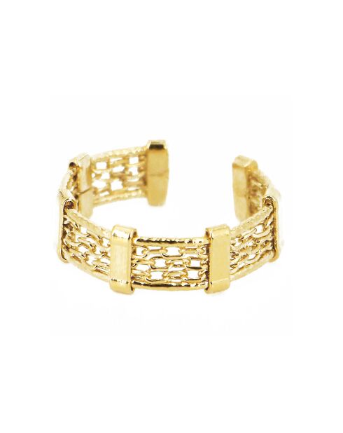 Anello Corina in ottone dorato