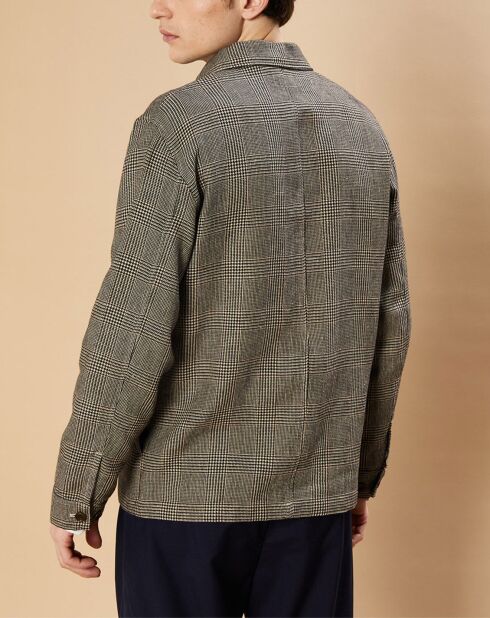 Veste en Lin & Coton Day marron/beige