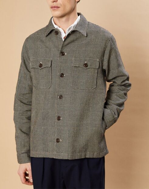 Veste en Lin & Coton Day marron/beige