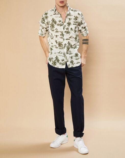 Pantalon en Coton & Lin Tanker marine