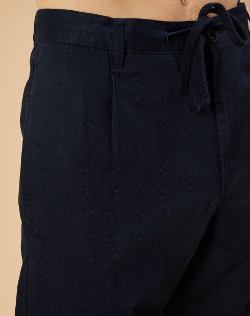 Pantalon en Coton & Lin Tanker marine