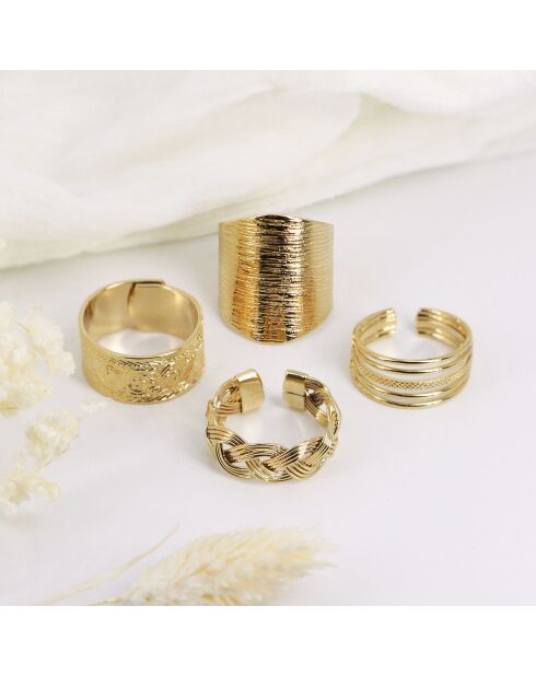 Bague Estania en Laiton doré