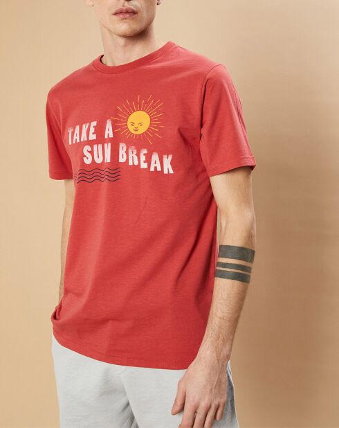 T-Shirt Tee Sun Break brique