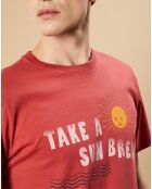 T-Shirt Tee Sun Break brique