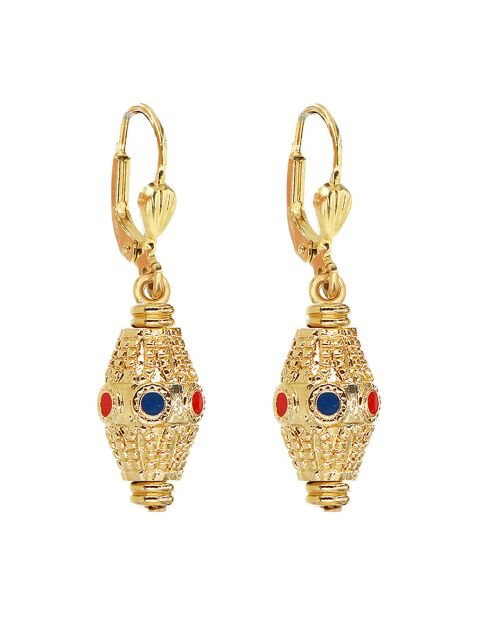 Orecchini Kamala in ottone dorato