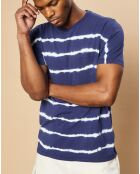 T-Shirt Pocket Crew worker bleu