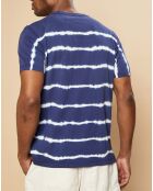 T-Shirt Pocket Crew worker bleu