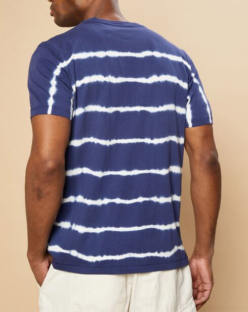 T-Shirt Pocket Crew worker bleu