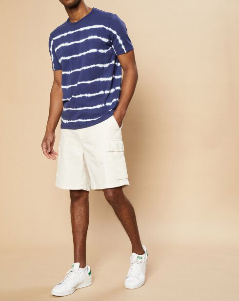 T-Shirt Pocket Crew worker bleu