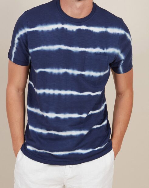 T-Shirt Pocket Crew worker bleu