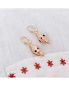Boucles d'Oreilles Kamala en Laiton doré