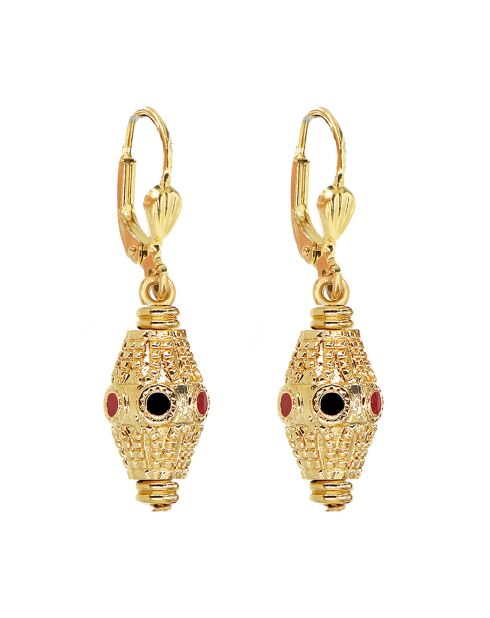 Orecchini Kamala in ottone dorato