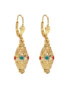 Boucles d'Oreilles Kamala en Laiton doré