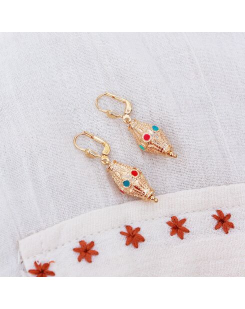 Boucles d'Oreilles Kamala en Laiton doré