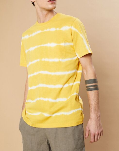 T-Shirt Pocket Crew jaune