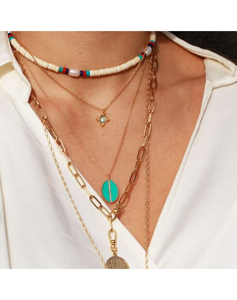 Collier California en Laiton doré