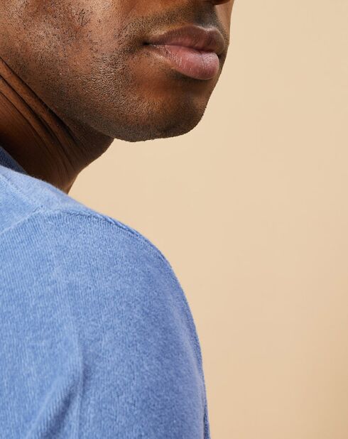 T-Shirt en éponge Pocket Crew chambray