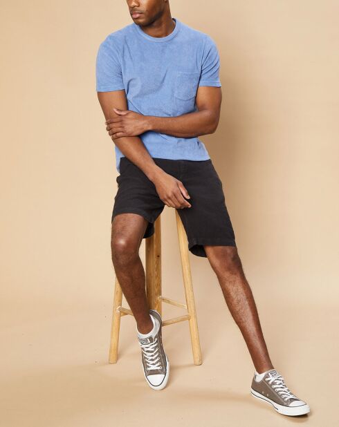 T-Shirt en éponge Pocket Crew chambray