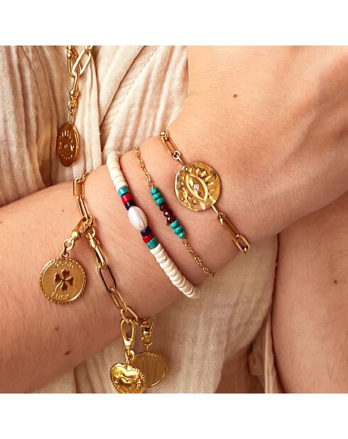 Bracelet California en Laiton doré