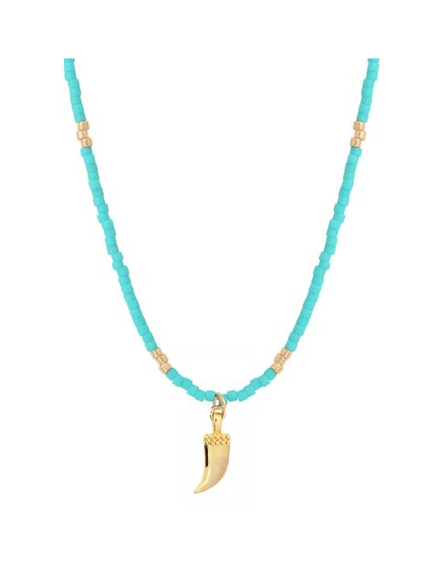 Collier Color Shark en Laiton doré