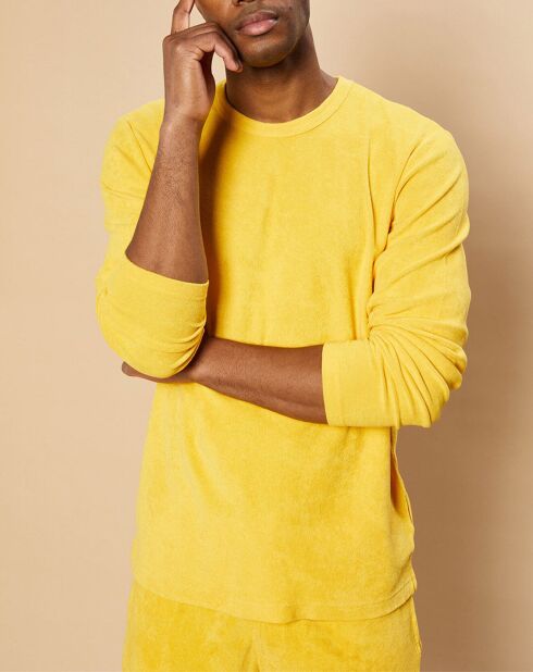 T-Shirt en éponge Crew jaune