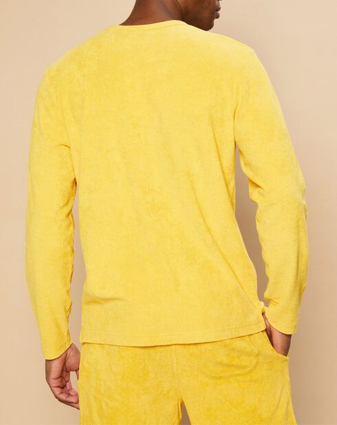 T-Shirt en éponge Crew jaune
