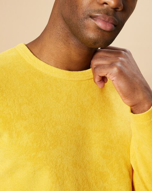 T-Shirt en éponge Crew jaune