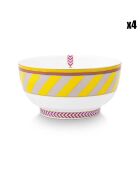 4 Bols Pip Chique jaunes - D.15 cm