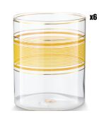 6 Verres à eau Pip Chique  verts - 7x7x8.5 cm