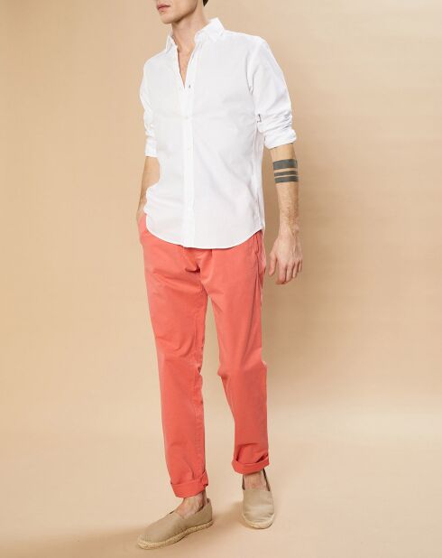 Pantalon Tex faded red