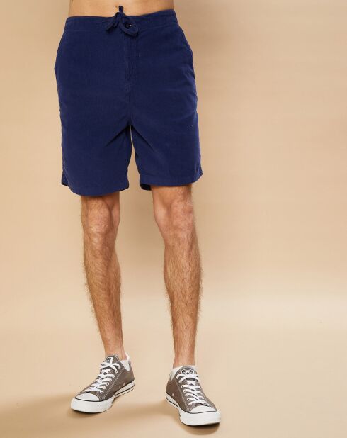 Blauwe corduroy korte broek van Gimmy worker