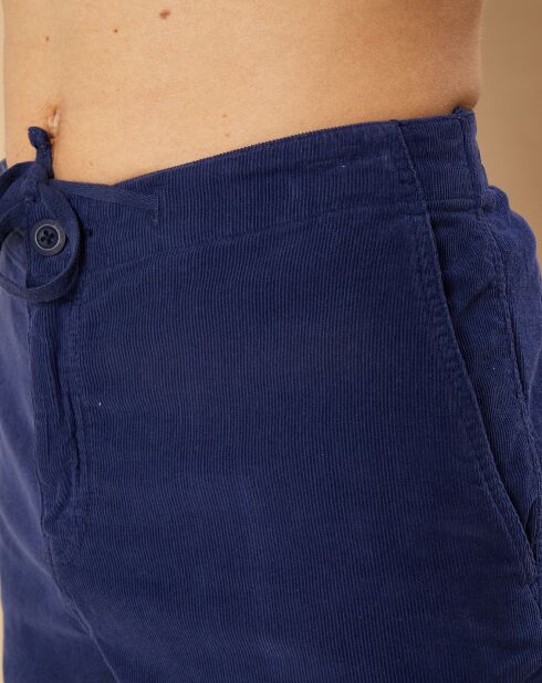 Blauwe corduroy korte broek van Gimmy worker