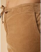 Short en Velours côtelé Gimmy caramel