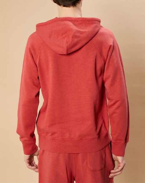 Sweat à capuche Light brique