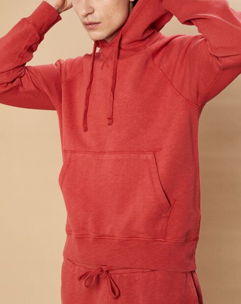 Sweat à capuche Light brique
