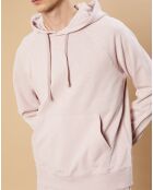Sweat à capuche Light faded rose