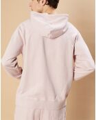 Sweat à capuche Light faded rose