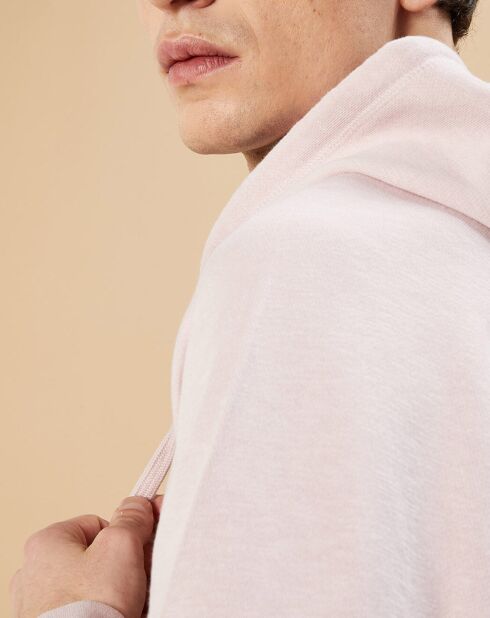 Sweat à capuche Light faded rose