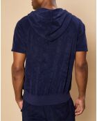 Sweat à capuche zippé en éponge marine