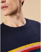 Pull Crew rayé marine