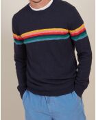 Pull Crew rayé marine
