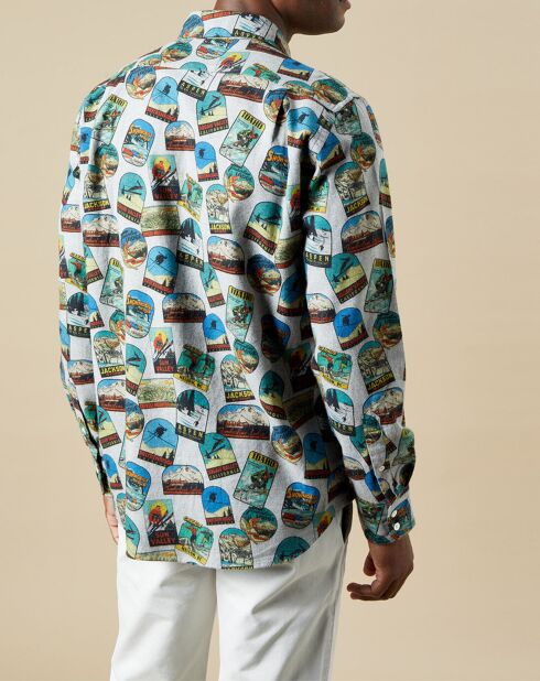 Chemise en Flanelle regular Paul imprimée