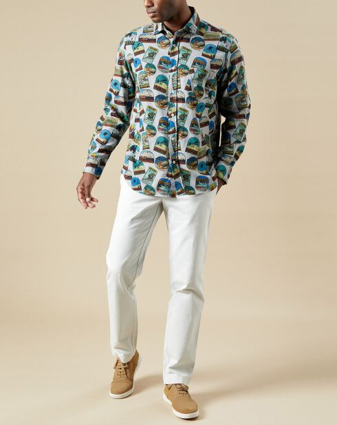 Chemise en Flanelle regular Paul imprimée