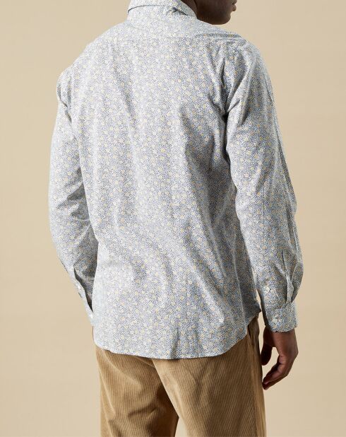 Chemise slim Sammy imprimée blanc/gold/navy