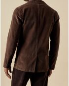 Veste en Velours côtelé Jonny dark marron