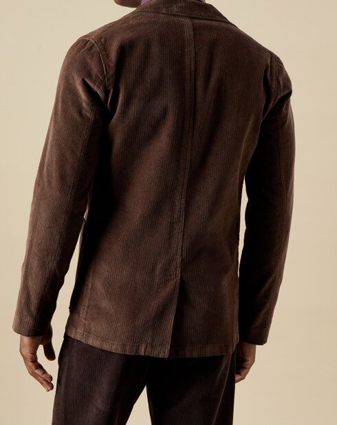 Veste en Velours côtelé Jonny dark marron